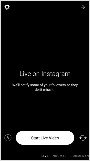 Instagram iniciar vídeo ao vivo
