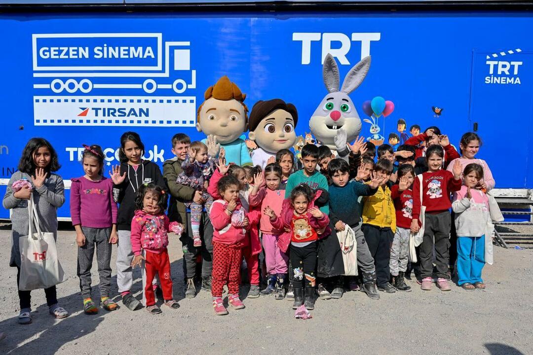 TRT Gezen Cinema colocou um sorriso no rosto das vítimas do terremoto