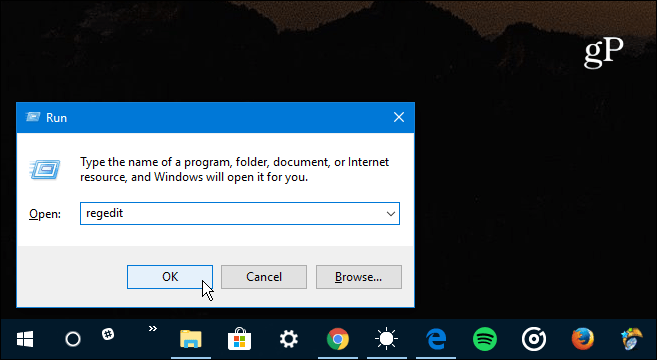 1 Execute o Regedit Windows 10