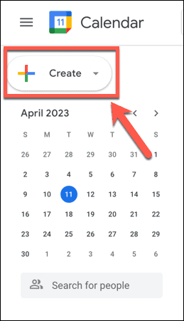 calendário do google criar