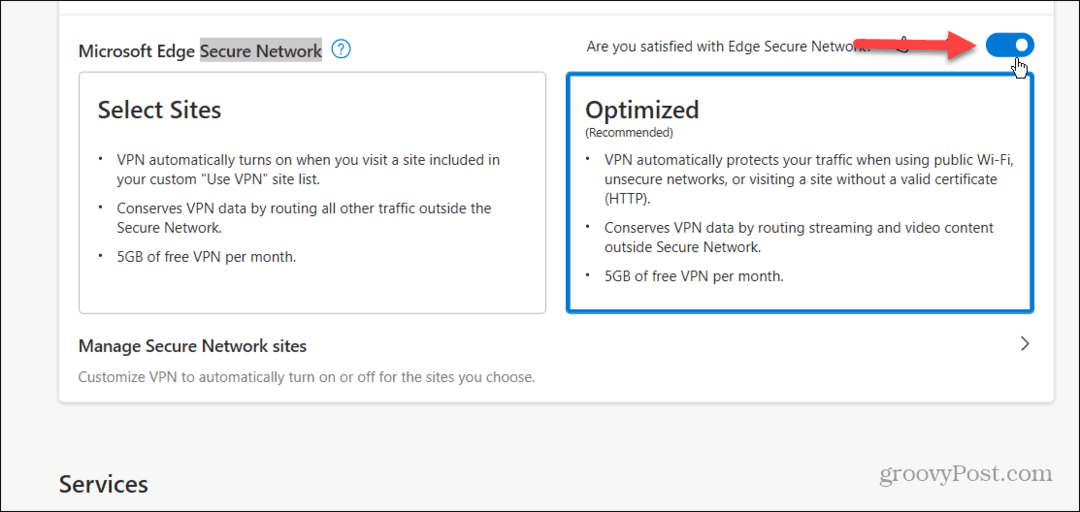 Como habilitar e usar o Microsoft Edge VPN