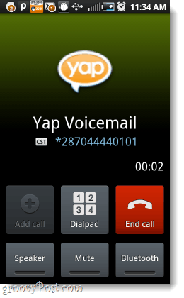 redirecionar mensagens de voz através do Yap