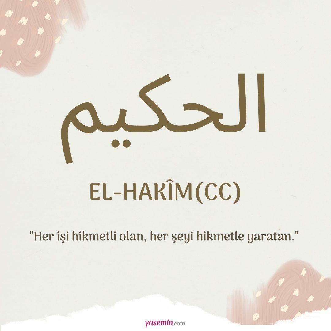 O que al-Hakim (cc) significa?