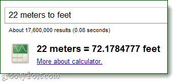 calculadora converte metros em pés