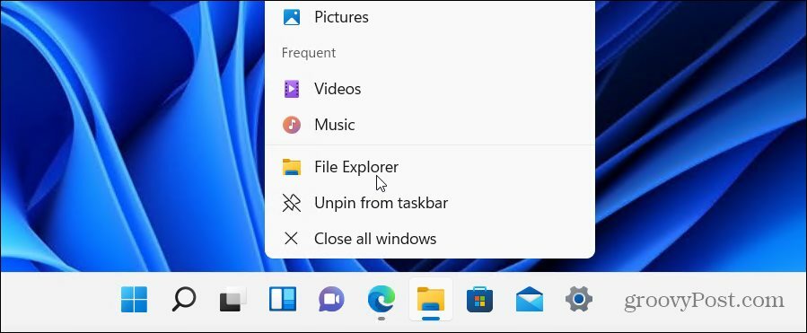  inicie o Explorador de Arquivos do Windows 11