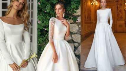 Quais são os vestidos de noiva lisos mais populares para 2021? Os mais lindos vestidos de noiva simples