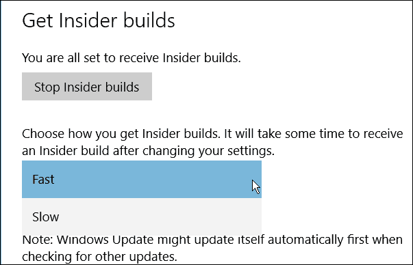 Compilações do Windows 10 Insider
