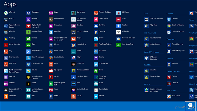 Como exibir e gerenciar todos os programas e aplicativos do Windows 8