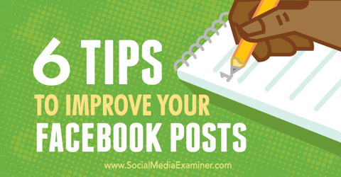 dicas para melhorar as postagens do Facebook