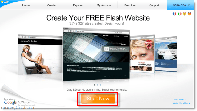 wix.com review - sites gratuitos em flash