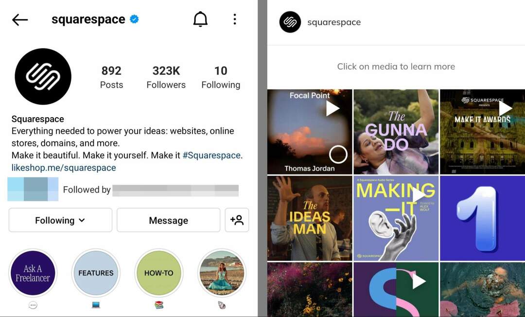 instagram-bio-squarespace-story-highlights-exemplo