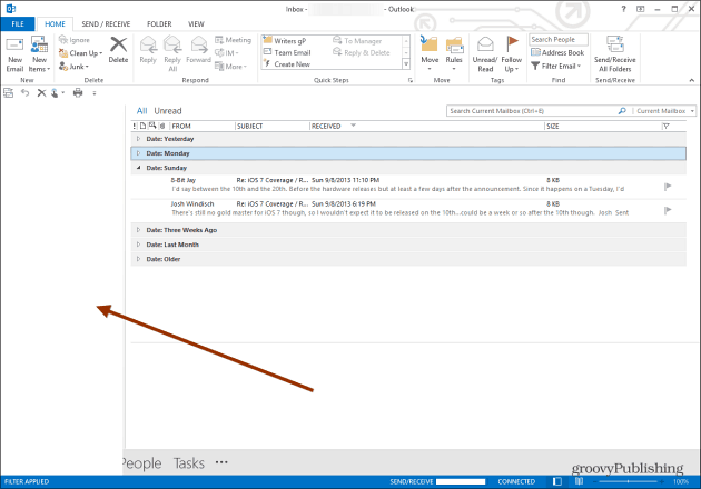 Vulnerabilidade crítica do Outlook corrigida e como corrigir o painel de pastas vazio do Outlook 2013