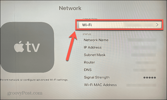 apple tv wifi