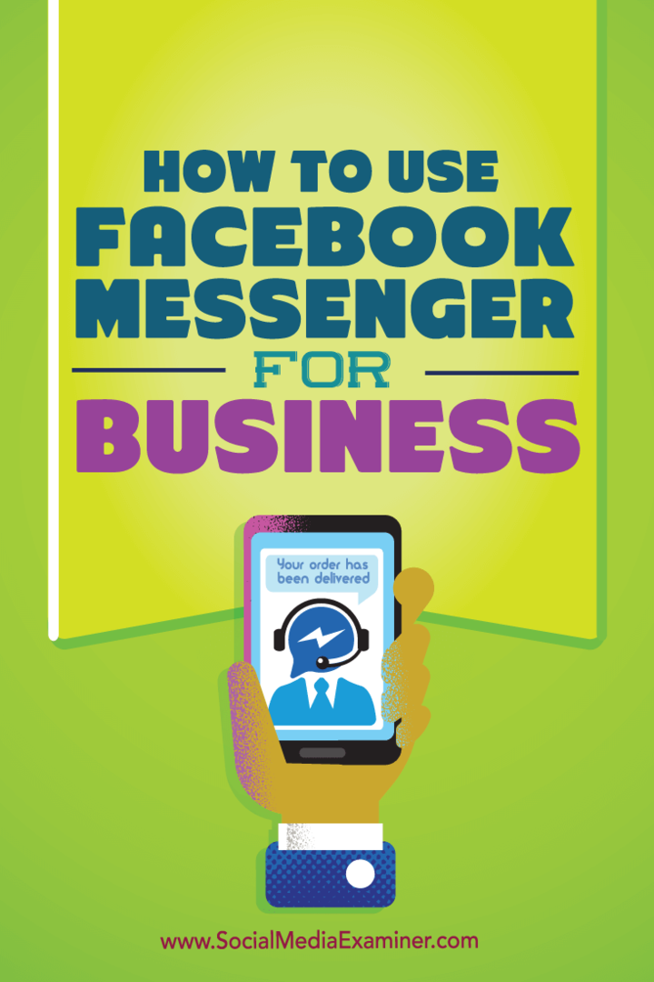 facebook messenger para negócios