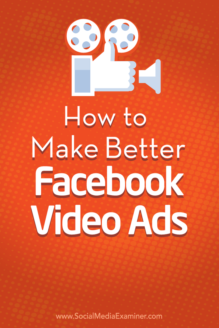 faça melhores anúncios de vídeo do Facebook