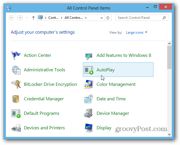 Reprodução automática do Windows 8 Desktop