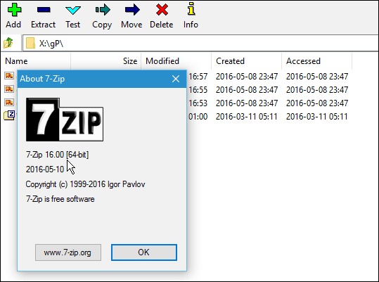 7zip versão 16