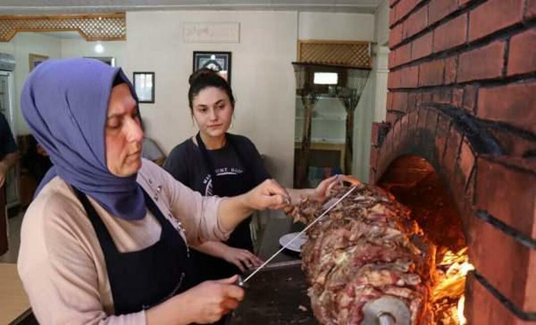 A primeira de mãe e filha em Erzurum! Eles administram uma loja de cag kebab