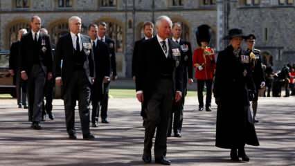 O Reino da Inglaterra escureceu! Imagens do funeral do Príncipe Philip ...