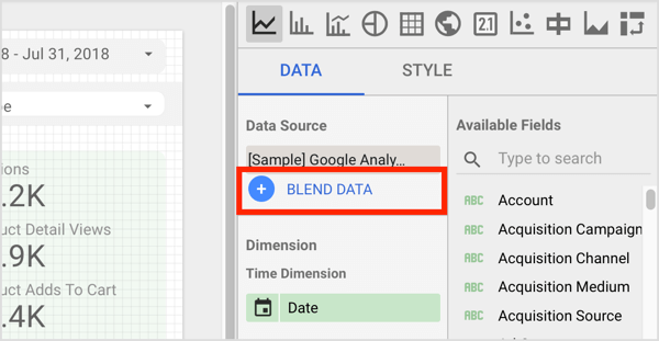 Clique em Combinar dados na guia Dados à direita.