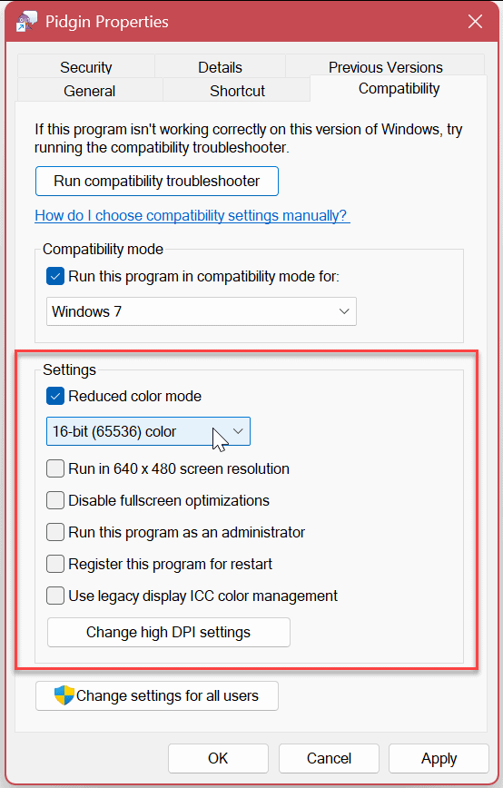 Execute aplicativos antigos no Windows 11