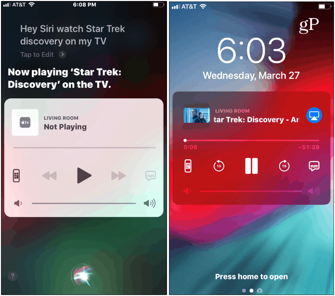 Use o Siri com a Apple TV do iPhone