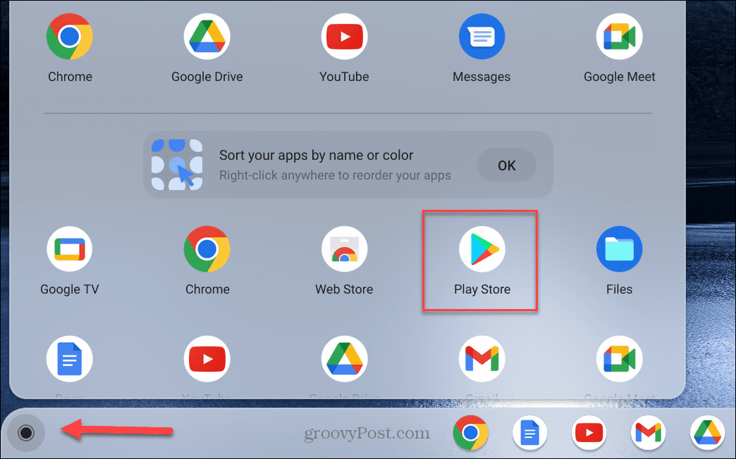 Google Play não funciona no Chromebook