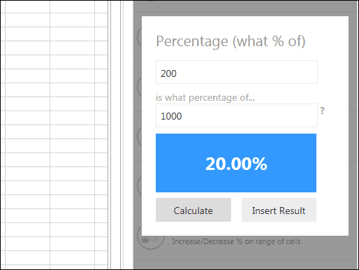 Percentagem