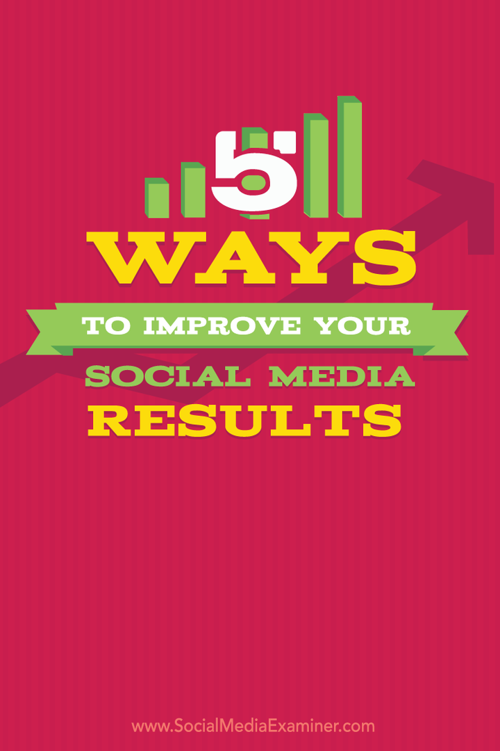 5 maneiras de melhorar seus resultados de mídia social: examinador de mídia social