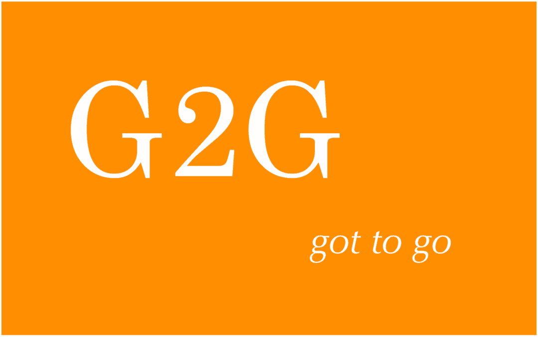O que significa G2G e como usá-lo?
