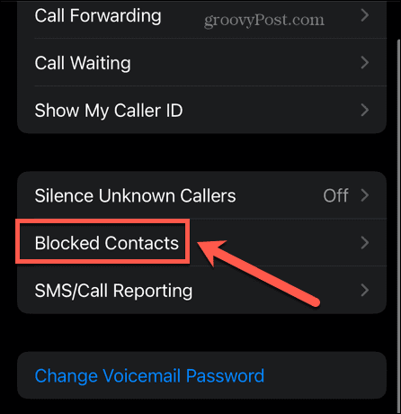contatos bloqueados iphone