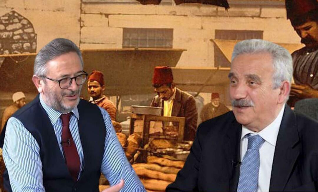 Dr. Coskun Yilmaz e Prof. dr. "Preparações do Ramadã no Império Otomano" com a expressão de Mehmet İpşirli
