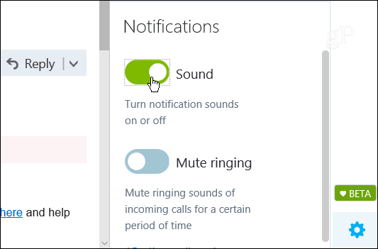 Como desativar as notificações de som do Skype com base na Web