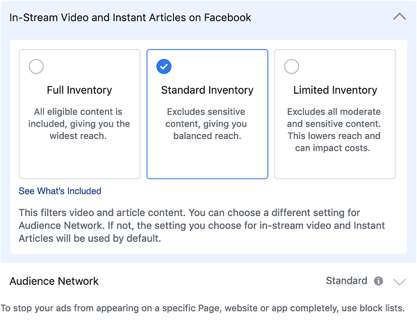 O Facebook introduziu um novo filtro de inventário que tornará mais fácil para os anunciantes controlar seu perfil de brand safety em diferentes formas de mídia.