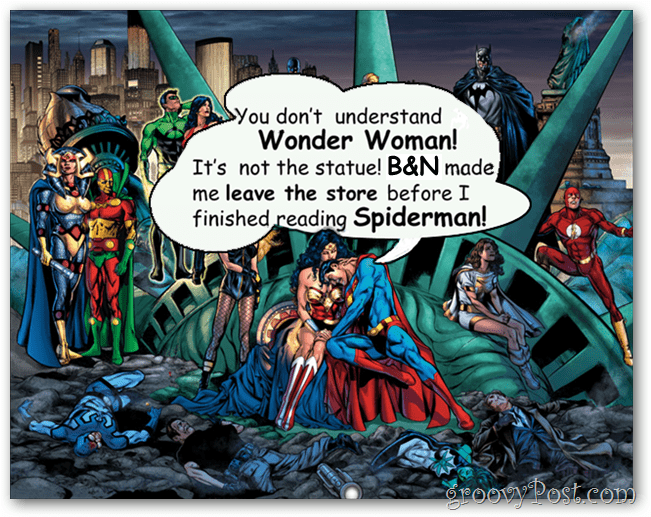 b & n expulsando quadrinhos da DC