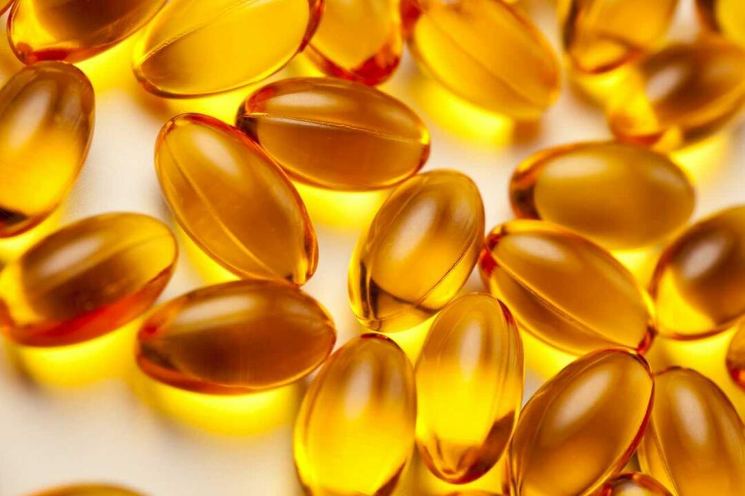 A vitamina E também pode ser suplementada em forma de pílula.