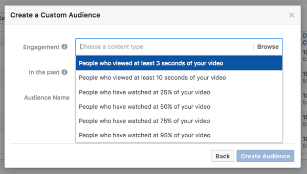 Segmente as pessoas por quanto de seu vídeo elas assistiram.