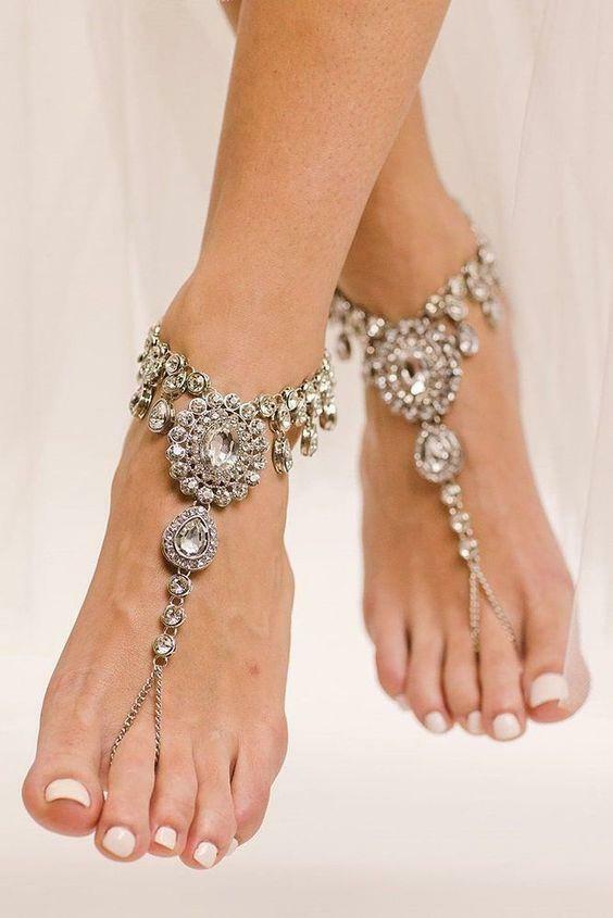 bijuterias para os pés