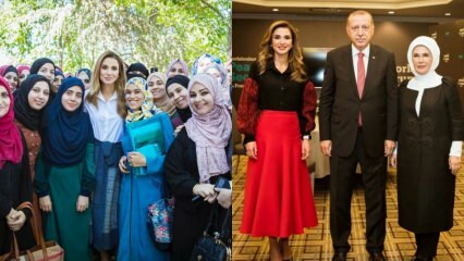 Moda e combinações de Jordan Queen Rania Al Abdullah