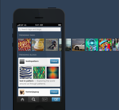tumblr atualiza aplicativos móveis