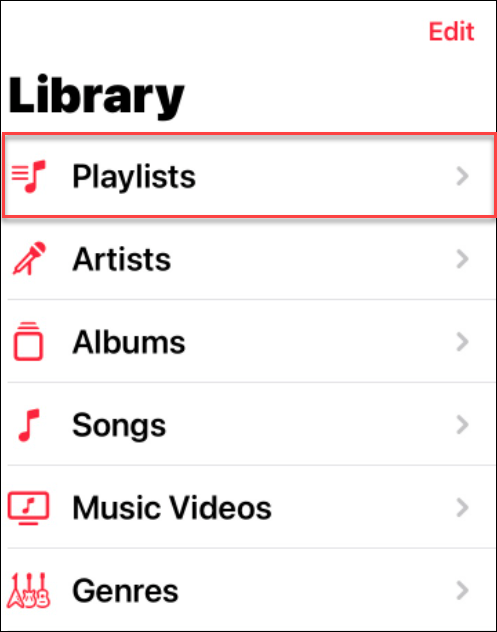  alterar uma imagem da lista de reprodução no Apple Music