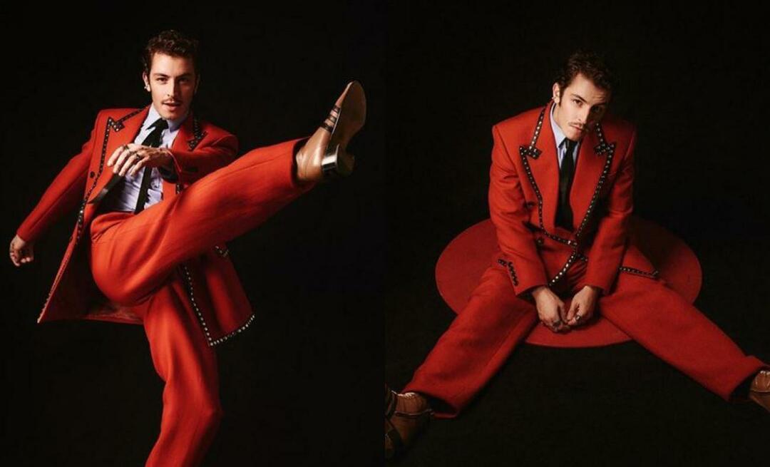 Essas poses de Boran Kuzum irão para o Gucci de todos! Ele arrasou com seu time vermelho