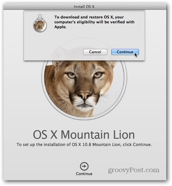 Leão da montanha do OS X