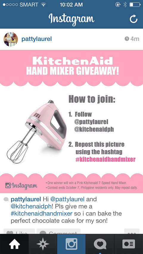 exemplo de hashtag instagram kitchenaid