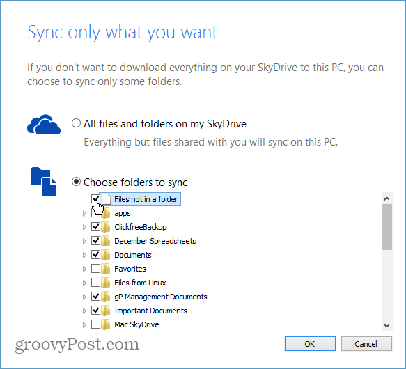 Como sincronizar pastas específicas do SkyDrive para o seu computador