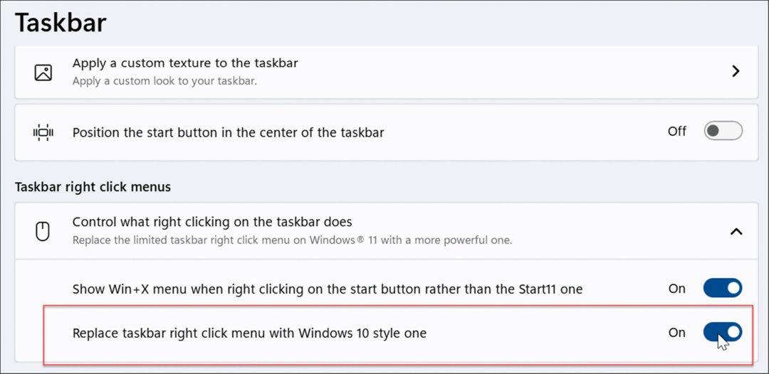 clique com o botão direito na barra de tarefas melhore o menu Iniciar do Windows 11 e a barra de tarefas com o start11