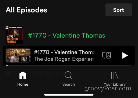 Use os comandos de voz do Spotify Joe Rogan JRE podcast