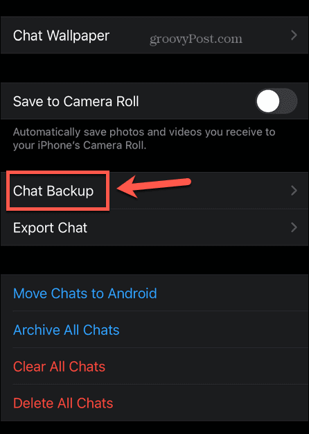 backup whatsapp ios