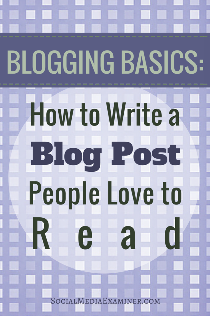 noções básicas de escrever uma postagem de blog