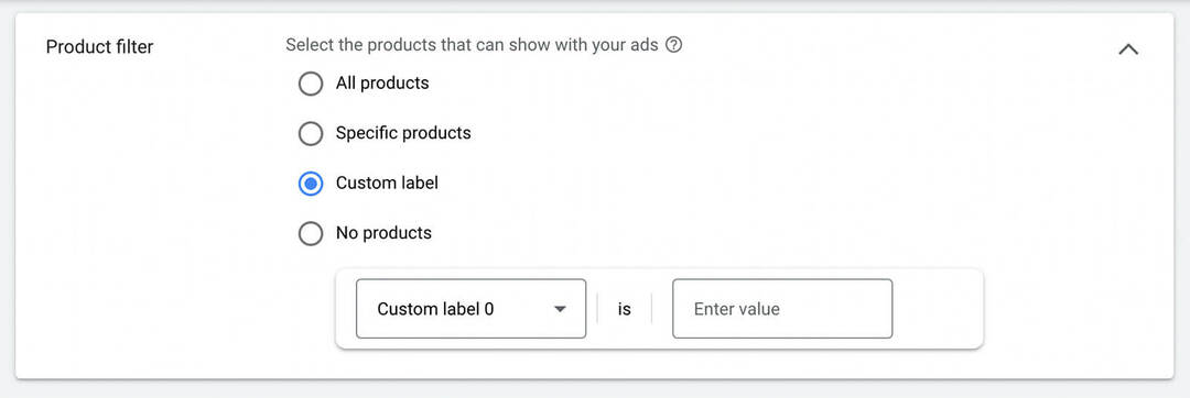 como-configurar-o-feed-de-produto-usando-youtube-shorts-ads-product-filter-dropdown-all-specific-products-custom-label-no-products-example-15